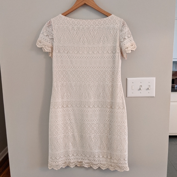 Vintage Inspired Cream Lace Shift Dress - Picture 7 of 10